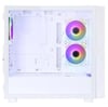 POWERBOOST PB-P4367BW 3-RGB Fanlı LCD Ekranlı Gaming Mid-Tower PC Kasası Beyaz
