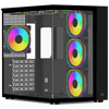 POWERBOOST PB-SS02B Sea View 7-ARGB Fanlı Gaming Mid-Tower PC Kassı