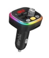 S-link SL-BT306 Çift USB 5V 3.1A Rainbow Işıklı Led Ekran TF Kartlı V5.0 Bluetooth Fm Transmitter