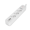 S-LINK SPG03TC, 3 Soket, Akım Korumalı Priz, 1x Type-C, 2xUSB 5V 4A, 1.5Mt %100 Bakır 1mm Kablo, 750 Joule (Beyaz)
