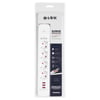 S-LINK SPG403U, 4 Soket, Akım Korumalı Priz, 3xUSB 5V 2.4A, 1.5Mt %100 Bakır 1.5mm Kablo, 750 Joule (Beyaz)