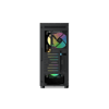 SAMA S40BK Black, H700BK 700W, 80 PLUS, Tempered Glass Panel, Mesh Ön Panel, Type-C, 4x120mm ARGB Fan, ATX, GAMING KASA