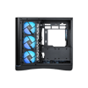 SAMA V62BK Black, B850BK 850W, 80+ Bronze, PCIE 5.1, ATX3.1, Tempered Glass Panel, Panoramic Tasarım, Type-C, 7x120mm ARGB INFINITY Fan, ATX, GAMING KASA