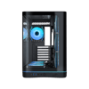 SAMA V62BK Black, B850BK 850W, 80+ Bronze, PCIE 5.1, ATX3.1, Tempered Glass Panel, Panoramic Tasarım, Type-C, 7x120mm ARGB INFINITY Fan, ATX, GAMING KASA