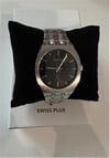 Swiss Plus Man Watch Basic Seri Model-6 ST2302AGP Black-Silver
