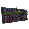 T-DAGGER I-500R, LIGHT CRUISERC , USB Kablolu, Türkçe Q, Rainbow Backlight, Blue Mekanik Switch, 87 Tuşlu, Gaming Klavye