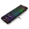 T-DAGGER T-TGK315-RD, BORA, USB Kablolu, Türkçe Q, RGB Backlight, Red Mekanik Switch, 87 Tuşlu, Gaming Klavye