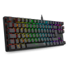 T-DAGGER T-TGK315-RD, BORA, USB Kablolu, Türkçe Q, RGB Backlight, Red Mekanik Switch, 87 Tuşlu, Gaming Klavye