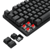 T-DAGGER T-TGK315-RD, BORA, USB Kablolu, Türkçe Q, RGB Backlight, Red Mekanik Switch, 87 Tuşlu, Gaming Klavye