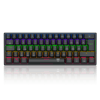 T-DAGGER T-TGK321-LIT, ARENA LITE, USB Kablolu, Türkçe Q, Rainbow Backlight, Red Mekanik Switch, 61 Tuşlu, Gaming Klavye (Siyah)