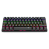 T-DAGGER T-TGK321-LIT, ARENA LITE, USB Kablolu, Türkçe Q, Rainbow Backlight, Red Mekanik Switch, 61 Tuşlu, Gaming Klavye (Siyah)