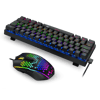 T-DAGGER T-TGS008-LIT, MAIN FORCE LITE, USB Kablolu, Türkçe Q, Rainbow Backlight, Red Mekanik Switch, 68 Tuşlu, Gaming Klavye ve RGB, 10.000DPI, Kablolu Mouse Set