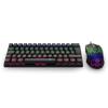 T-DAGGER T-TGS008-LIT, MAIN FORCE LITE, USB Kablolu, Türkçe Q, Rainbow Backlight, Red Mekanik Switch, 68 Tuşlu, Gaming Klavye ve RGB, 10.000DPI, Kablolu Mouse Set
