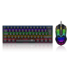 T-DAGGER T-TGS008-LIT, MAIN FORCE LITE, USB Kablolu, Türkçe Q, Rainbow Backlight, Red Mekanik Switch, 68 Tuşlu, Gaming Klavye ve RGB, 10.000DPI, Kablolu Mouse Set