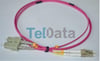 TELDATA TLD-SCLCOM41 SC-UPC-LC-UPC MM DX OM4 1 METRE FIBER OPTIK PATCHCORD