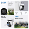 TP-LINK 5MP Speed Dome 4MM WIFI Kablosuz Pan-Tilt IP Kamera TAPO-C530WS