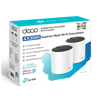TP-LINK DECO-X55, AX3000, İkili Mesh, 3000Mbps Dual Band, WiFi6, 3Port Gigabit Lan, 420m2 Çekim Alanı, Router, Geniş Alan İnternet Ağı Sağlayıcısı