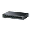 TP-LINK LS109P, Green Tech, 8 Port MegaBit, POE 63W, 1 Port Uplink, Long Range 250Mt, Yönetilemez, Metal Kasalı Switch