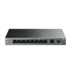 TP-LINK LS1210GP, Green Tech, 8 Port Gigabit, PoE 61W, 1 Port Gigabit Uplink, 1 Port Gigabit SFP, Yönetilemez Masaüstü Switch