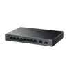 TP-LINK LS1210GP, Green Tech, 8 Port Gigabit, PoE 61W, 1 Port Gigabit Uplink, 1 Port Gigabit SFP, Yönetilemez Masaüstü Switch