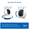TP-LINK Tapo TC72 (C220), 2K QHD 4,0Mpix, İç Mekan WiFi, 9Mt. Gece Görüşü, 360 Dönüş, İki Yönlü Ses Güvenlik Yapay Zeka Destekli Kamera