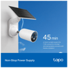 TP-LINK Tapo TC85 KIT (C425 KIT), 2K QHD, 4,0Mpix, Dış Mekan, IP66, WiFi, 15Mt. Renkli Gece Görüşü, İki Yönlü Ses, Yapay Zeka Destekli, Güneş Enerjili Güvenlik Kamerası Kiti