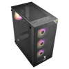 VENTO VG3400S Mid Tower, 650W 80+ Siyah, Temperli Cam, RGB, ATX GAMING KASA