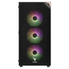 VENTO VG3400S Mid Tower, 650W 80+ Siyah, Temperli Cam, RGB, ATX GAMING KASA