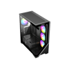 VENTO VG4202FL Mid Tower, 850W 80+ Siyah, Temperli Cam, RGB, ATX GAMING KASA