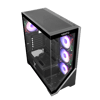 VENTO VG4202FLA ATX Tower, 850W 80+ Siyah,  Temperli Cam, RGB, Mesh, ATX GAMING KASA