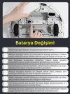 C08-453  Tekno Bravo (Roborock Q7 Plus Uyumlu) 5800mAh 83,52Wh Robot Süpürge Yedek Bataryası
