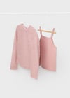  Mayoral Kız 10-18 Yaş Kışlık Bluz 2'li Pembe 7006    