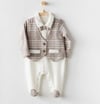 Andywawa Little Man Bebek Tulumu AC24403 Bej