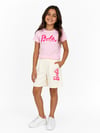Barbie Lisanslı 1233 Penye Şort Takım Pembe