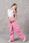 Dmb Kız Çocuk Kargo Pantolon Pembe 0156