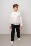 Erkek 9-16 Yaş Beli Lastikli Rahat Pantolon Siyah 8147 