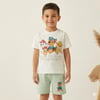 Erkek Çocuk 2-8 Yaş 26033 Paw Patrol Şort Takım Ekru