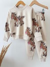 Erkek Çocuk 2-8 Yaş 5556 At Desen Rahat Takım Camel