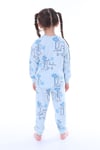 Erkek Çocuk 3-8 Yaş Aslanlı Pijama Takımı Mavi PJ-32208