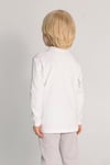 Erkek Çocuk 4-8 Yaş Uzun Kol Tshirt Beyaz 4645