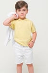Erkek Çocuk 5-16 Yaş Polo Yaka Triko T-shirt 124405 Sarı
