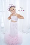 Helina Payetli Balık Elbise 1019 Pembe