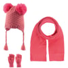 Kitti  Atkı Bere Set 23170-04-R061 Koyu Pembe 4-8 Yaş