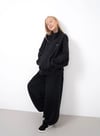 Kız 9-16 Yaş Fermuarlı Taşlı Sweat Siyah 7908 