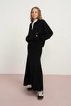 Kız 9-16 Yaş Sweat Etek Takım Siyah 7847