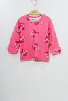 Kız Çocuk 1-3 Yaş Fitilli Barbie Pijama Fuşya PJ-23223 
