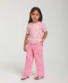 Kız Çocuk 12 Ay-5 Yaş Yıldızlı Pantolon Pembe 25154