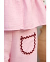 Kız Çocuk  26143 Keten Pantolonlu Takım Pembe 