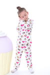 Kız Çocuk 3-8 Yaş Sincaplı Pijama Takımı Ekru PJ-31202
