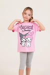 Kız Çocuk 4-9 Yaş Kuromi Takım Pembe 0690 